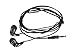 Monoprice Hi-Fi Premium Noise Isolating Earbuds Headphones - Black and Red with A Strain-Relief Clip