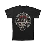 Nirvana Men's Est 1988 Guitar Stamp T-shirt Black