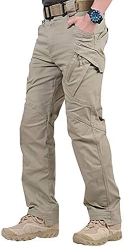 Men Cargo Pants,2019 New Men Waterproof Work Cargo Long Pants with Pockets Loose Trousers Military Pants