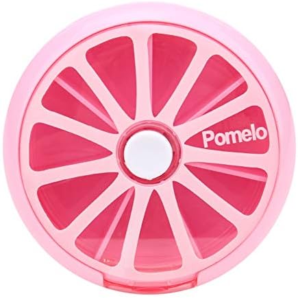 yanten Outdoor Travel Pill Portable 7 Day Rotating Pill Case Pomale