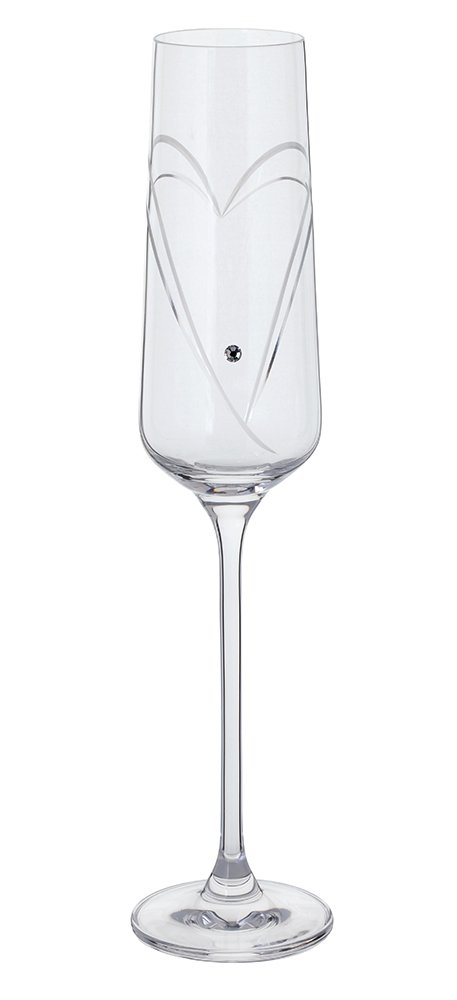 Dartington Crystal ST2664/5/N/P Glitz Romance Flutes, Set of 2