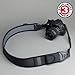 TrueSHOT Neoprene Camera Neck Strap with Quick Release Buckles and Accessory Storage Pockets (Black) by USA Gear - Works With Nikon Coolpix P900 , B500 , D3300 and More Cameras
