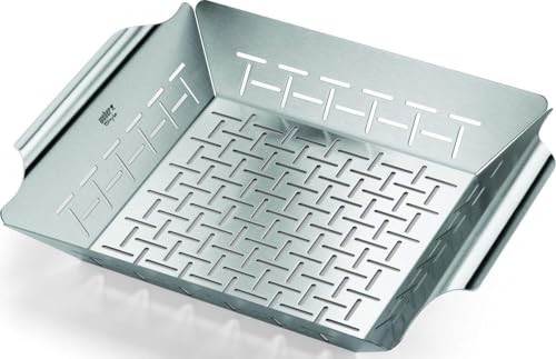 Weber® Deluxe Grilling Basket, Stainless Steel for Gourmet Grilling