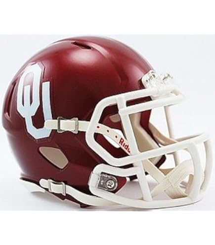 Oklahoma Sooners Riddell Speed Mini Football Helmet : Sports Related Collectible Full Sized Helmets : Sports & Outdoors
