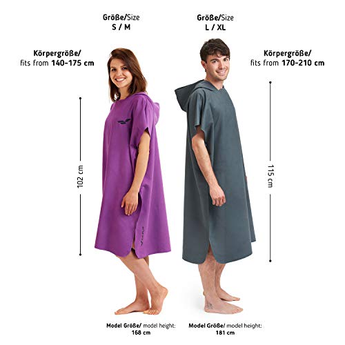 Fit-Flip-Umziehhilfe-Strand--Ultraleicht-und-schnelltrocknend--Surf-Poncho-Herren-und-Damen-Umkleidehilfe-extra-lang-aus-Mikrofaser-Badeponcho-und-Poncho-Handtuch-zugleich