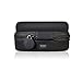 Wireless Headphones Charging Case for Bluetooth Earphones Htronics Round Shaped , Lightweight Universal Carrying Bag Power External Battery Charger for Fit PowerBeats Bose JBL (Black）