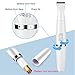 Bikini Trimmer for Woman Ladies Razor Electric Shaver Waterproof 3 in 1 palmperfect Facial Hair Removal Trimmer for Bikini Area Legs underarms pubic Hair,AA Battery Powered,Wet or Dry use (White)