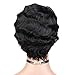 WIGNEE 100% Human Hair Short Wigs For Women Mommy Short Finger Wave Style Short Deep Wave Wigs For Black Women Clearance