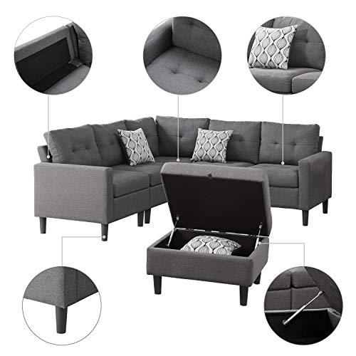 Good & Gracious Modular Sectional Corner Sofa Large LShaped Couch Set