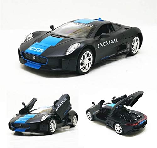 QAQW 1:32 Jaguar C-X75 Sports Car Alloy Car Model With Pull Back Sound Decoration For Children Best Gift Collection