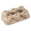 Nordic Ware 3D-muffinvorm “hart – krans” – getrapte voor romantische lekkernijen