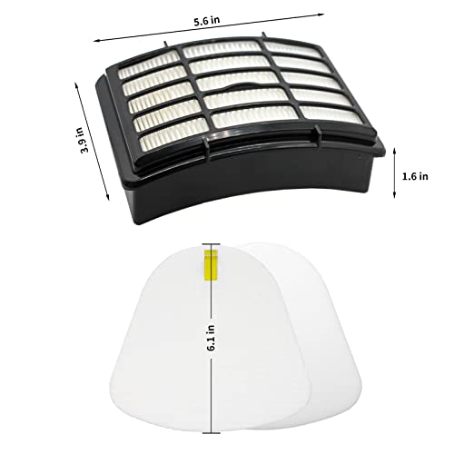 Hechuang 2 + 4 Pack Vacuum Filters Replacement Compatible for Shark