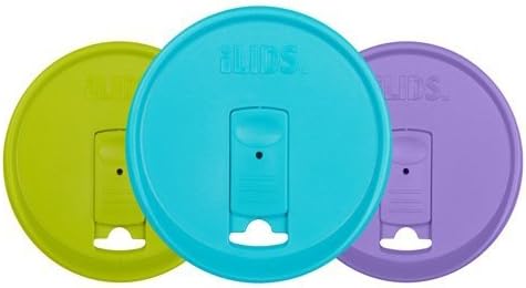 iLIDS Mason Jar Drink Lid, Wide Mouth, Beach Colors, by iLIDS