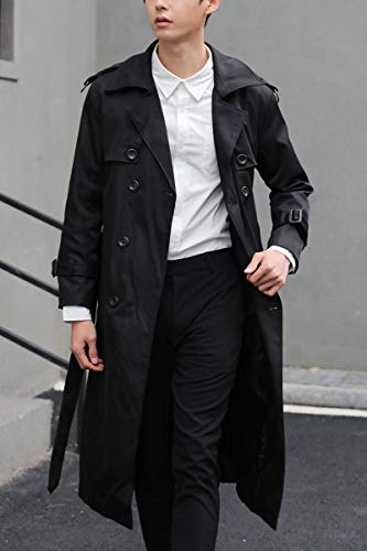 mens double breasted mac coat