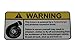 Warning Turbocharger, Warning decal, sticker