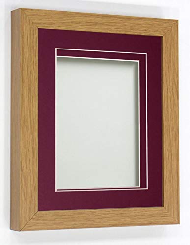 Rickman Box Frame Beech with Plum Mount, 9x7 for 7x5 inch