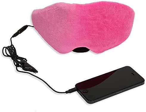 1 Voice Sleep Headphones Eye Mask - Pink