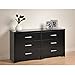 Black Coal Harbor 6 Drawer Dresser