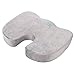 L'ALYSSE Coccyx and Sciatica Orthopedic Comfort Memory Foam Seat Cushion for Office Chair, Truck Drivers,planes and Cars (grey)