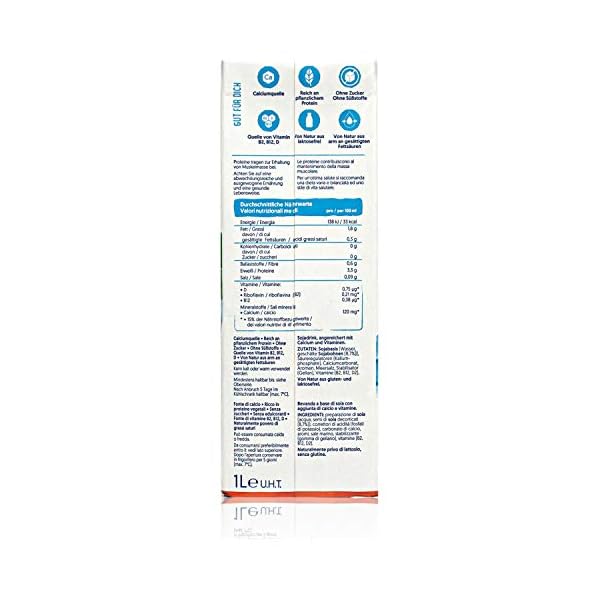 Alpro - 10er Pack Sojadrink ohne Zucker 1 Liter - Soja Soya Drink ungesüßt 100 % pflanzlich – Bild 5