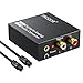 PROZOR 192KHz Digital to Analog Audio Converter DAC Digital SPDIF Optical to Analog L/R RCA Converter Toslink Optical to 3.5mm Jack Adapter for PS3 HD DVD PS4 Amp Apple TV Home Cinema primary