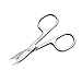 LIVINGO Premium Manicure Nail Scissors Multi-purpose Stainless Steel Cuticle Pedicure Beauty Grooming Kit for Eyebrow, Eyelash, Dry Skin Curved Blade 3.5 inch