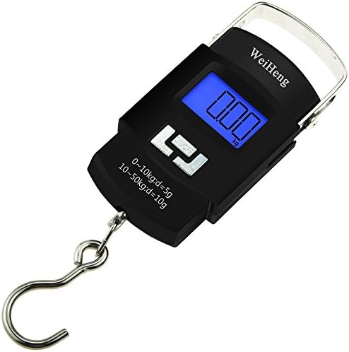 Electronic Scale, WELIKERA 110lb/50kg Portable Digital Hanging Scale