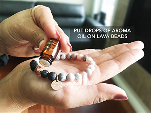 5 Bracelet+Aromatherapy+Essential+Diffuser+Relaxation