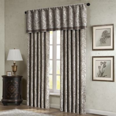 Madison Park Aubrey Window Valance - Blue - 50x18
