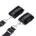 Dimlan Under Bed Restraint System Kit - Adjustable Straps Fit Almost Any Size Mattress - Bondageromance Kit with Ankle Cuffs HandCuffs Soft Comfortable for Couples Adventure Handcuffs SM Sex Play 79-4