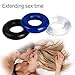 Romi 10 Pcs Male Penis Ring Waterproof Silicone Cockrings Cock Ring Delay Head Glans Ring