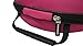 CASEBUDi Oval Hard Shell Headphone Carrying Case | Travel Pouch Protection Compatible with Foldable Headphones | Pink Ballistic Nylon