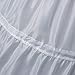 Girls' 1 2 3 Hoops Petticoat Full Slips Flower Girls, White, Size 4-5 Years