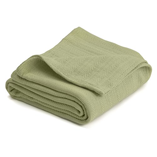 Vellux Cotton Woven Full/Queen Blanket, Winter Pear