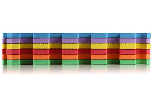 Toydaloo EVA Foam Play Mat Blank 9 Pieces Non-Toxic Exercise mat Multicolored Colorful - Thumbnail 2