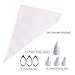 TANGCHU Bag-100 Pack-16-Inch Extra Thick Large Cake/Cupcake Decorating Disposable Icing Piping 3pcs ring and 4pcs tips, pastry bag, Clear