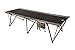 Kamp-Rite Oversized Kwik Cot Quick Setup 1 Person Sleeping Bed with Side Storage Pockets, Storage Hammock and 600D Carry Bag, Black & Gray