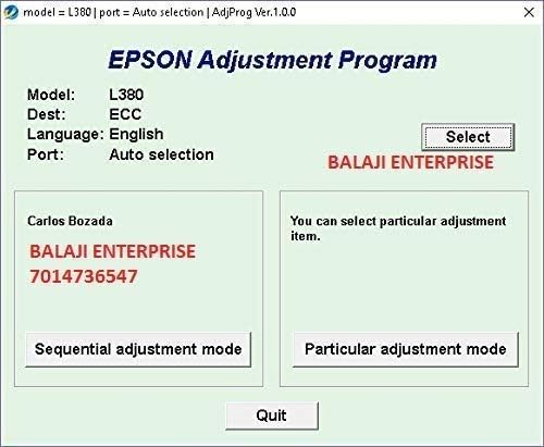 epson adjustment program l380