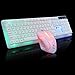 Alimao Special Sales Colorful LED Cool Illuminated Backlit USB Wired PC Rainbow Gaming Keyboard Mouse Setthumb 1