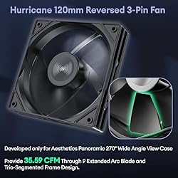 Okinos MATX PC Case, 5 x 120mm Case Fans