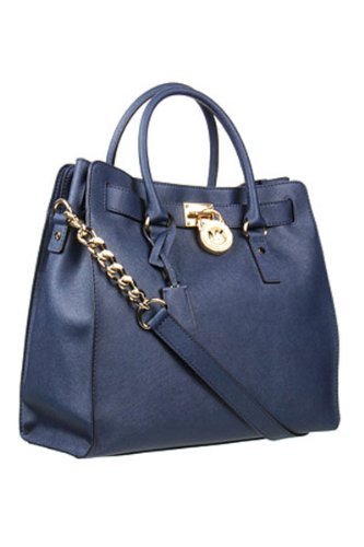 MICHAEL Michael Kors Hamilton Large N/S Hamilton Tote, Navy