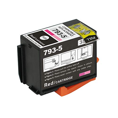 Intactech Compatible with Pitney Bowes 793-5 (Red, 3 Pack) Ink Cartridges Work for DM100i, DM125i, DM150i, DM175i, DM200L, DM225, P700, DM200i, DM175i-MH, P7L1, PRL1 Postage Meters