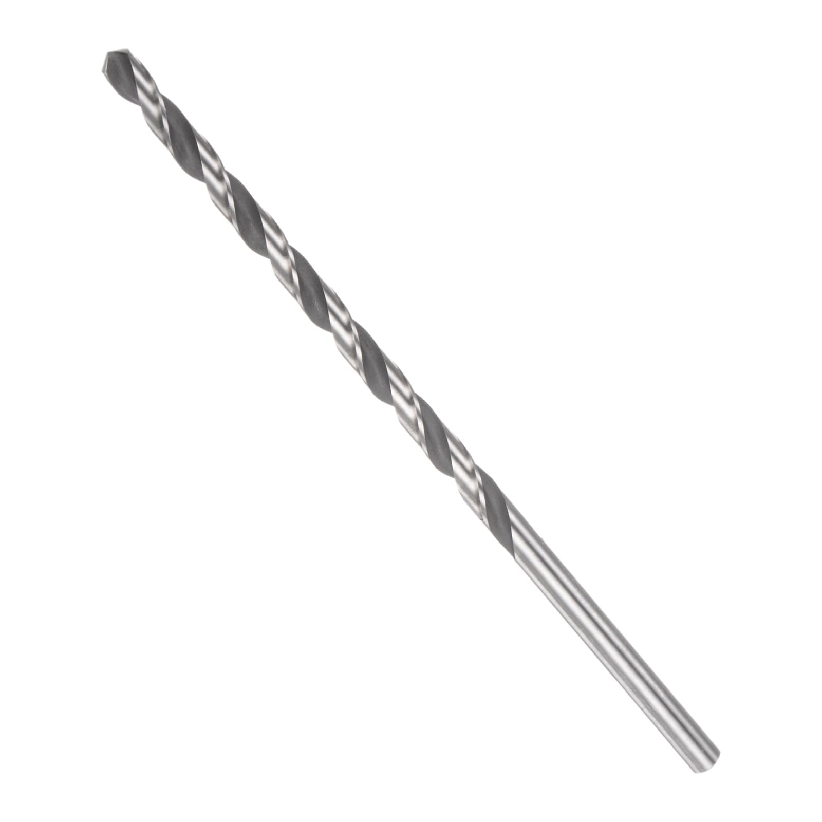 CoCud Twist Drill Bit, 6 mm Cutting Diameter, 0.24" Shank 6.3" Length, High-Speed Steel Black Oxide Extended Straight Jobber Drill Bit Set (Application: Metal Wood Plastic), 1-Pieces