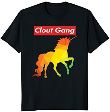 Clout gang Unicorn red box: EDM Hip Hop Rappers T-shirt