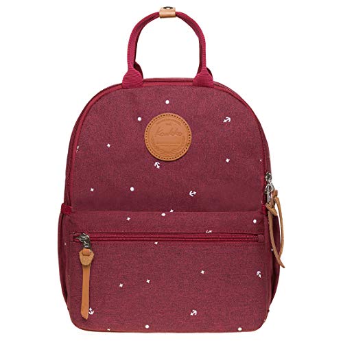 KAUKKO FP701+FP702 Unisex Children's Backpack, 5-5 Bordeaux, 9 zoll, Casual Backpack