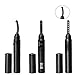 NIPOO Eyelash Curler with Comb - Heated Eyelash Curler Electric Eyelash Brush with Dual Temperature and Fast Heated Function, Growth - Massage Wand, Black