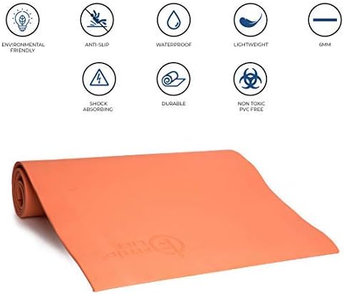 FITUP LIFE 6mm PVC Free, EVA Yoga Mat – Optimal Stability – Longevity – Soft & Firm (Imported)