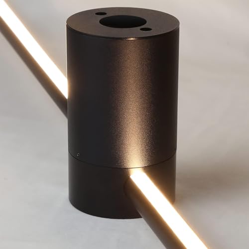 ZMH Indoor LED Wall Light 100cm Long Black Hallway Modern Design for Living Room Warm White 3000K Indirect Lighting for Kitchen, Hallway and Bed