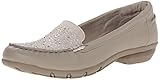 Skechers Women's Career Fabulous Advise Flat, Taupe, 7.5 M US