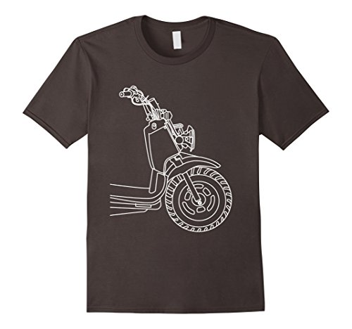 Bmo moto stock ruckus scooter tee - male xl - asphalt